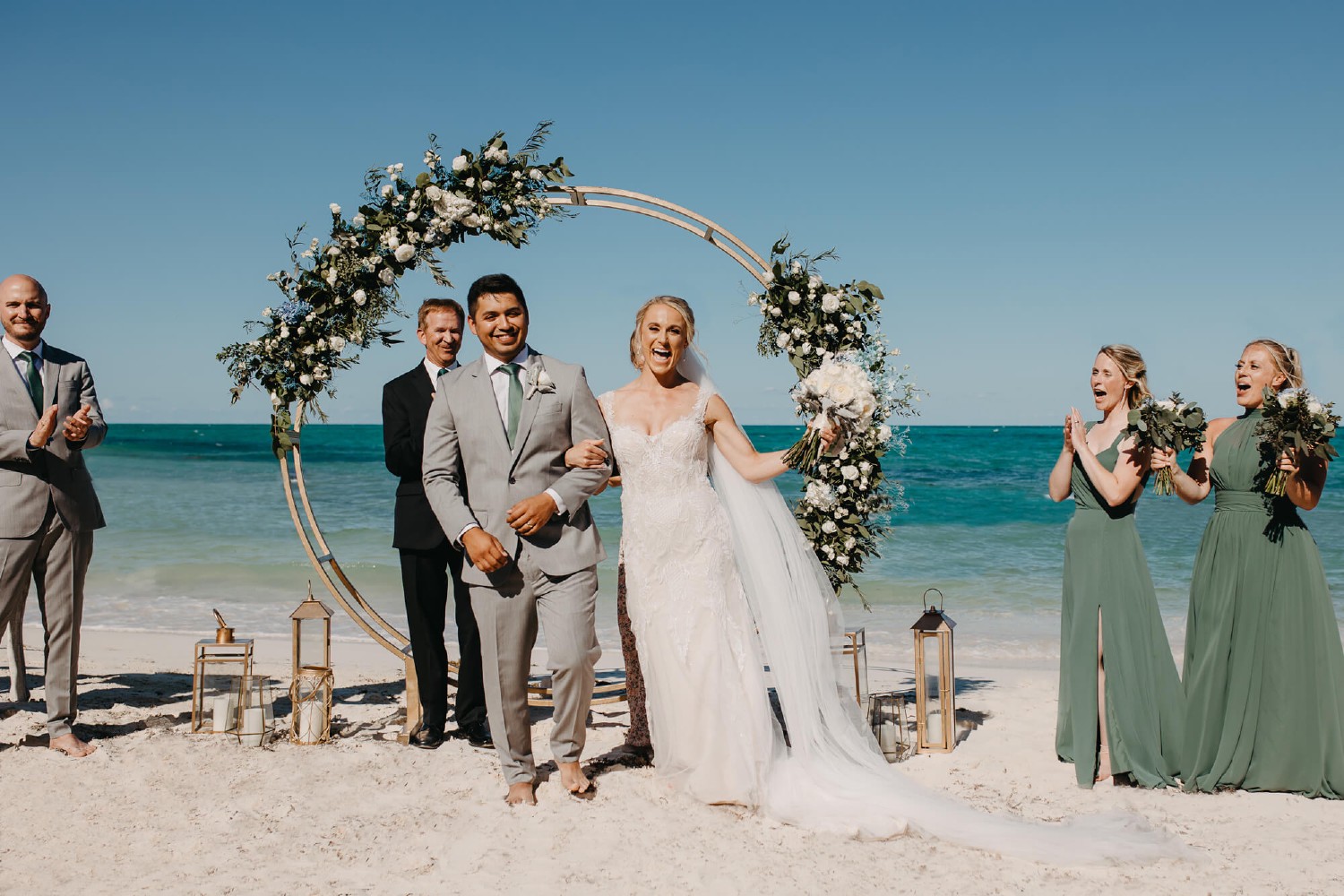 villa isla blanca wedding photos