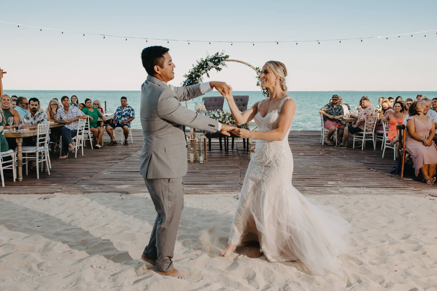 villa isla blanca wedding photos